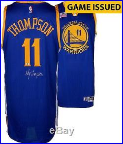 Klay Thompson Golden State Warriors Autographed Game-Issued Jersey Item#6782160