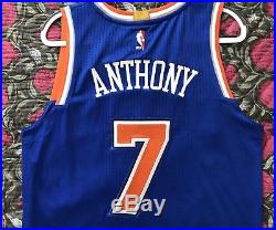 Knicks Carmelo Anthony Team Issued 2016-17 Pro Cut Game Jersey Rev30 Authentic