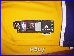 Kobe Bryant 2007-08 ADIDAS Team Game Issue Jersey Worn Used SZ 56+4 Rare PATCH