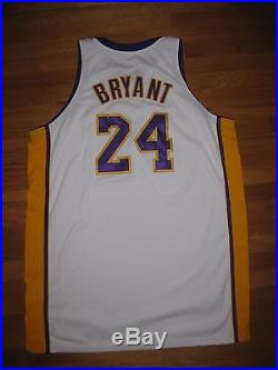 Kobe Bryant 2007-09 ADIDAS Game Used Worn Home Jersey SZ56+4 Team issue Pro cut