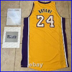 Kobe Bryant LA Lakers 2013-14 NBA Game Issued Jersey Meigray LOA Black Mamba R30
