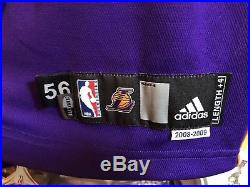 Kobe Bryant Lakers 2009 NBA Finals Game Worn Used Team Issued Adidas NBA Jersey
