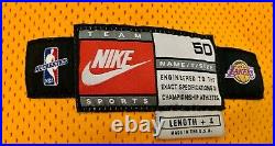 Kobe Bryant Los Angeles Lakers 1998/99 Issued Nike Game Jersey 50+4