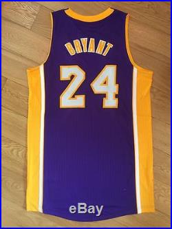 Kobe Bryant Los Angeles Lakers Alt Purple Game Jersey Procut Mesh Number Issued