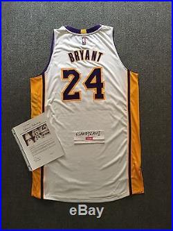 Kobe Bryant Signed Los Angeles Lakers Final Season Game Issued Jersey LOA
