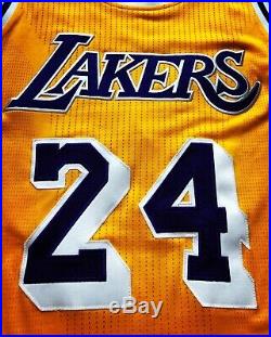 Kobe Lakers Jersey Team Issued Rev30 HWC Hardwood Mesh Numbers Pro Cut Game