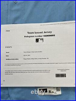 Kolby Allard Game Issued Not Used Texas Rangers Jersey MLB Hologram Nike Blue