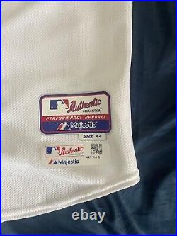 Kris Medlen Team Issued 2014 Jersey Atlanta Braves- Hank Aaron 40th Ann Patch