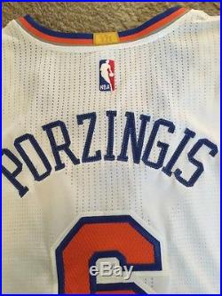 Kristaps Porzingis Knicks Game Issued Jersey
