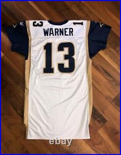 Kurt Warner's 2000 St. Louis Rams NFL Super Bowl XXXVI Game-Issued Jersey Worn