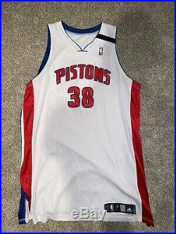 Kwame Brown Game Issued Jersey Detroit Pistons