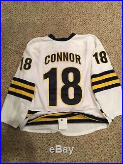 Kyle Connor Game Worn Michigan Hockey Jersey Winnipeg Jets Used Issued