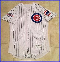 Kyle Hendricks Game Issued Used Worn Chicago Cubs Jersey World Series 2016 Mlb
