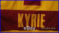 Kyrie Irving Game worn used issued Cleveland Cavaliers Cavs Jersey Lebron Love