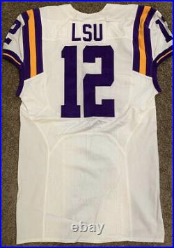 LSU Tigers Authentic Nike Game Worn Team Issued Football Jersey Size 46