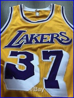 Lakers Game Jersey Hardwood Classic World Peace pro cut team issued Jersey Hwc