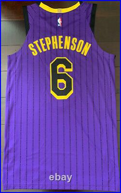 Lakers Lance Stephenson Team Issued Pro Cut Jersey Game Worn Lore Series Size 46