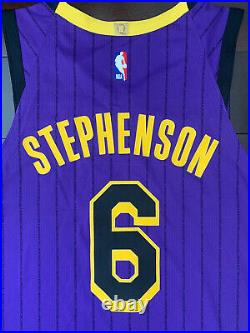 Lakers Lance Stephenson Team Issued Pro Cut Jersey Game Worn Lore Series Size 46
