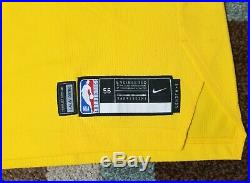 Lakers Lebron James Team Issued Pro Cut Jersey game worn used Kobe Bryant patch