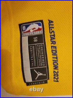 Lakers Lebron james team issued size 58+6 pro cut jersey blank Allstar Jordan