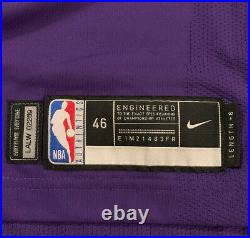 Lakers Quinn CookTeam Issued Pro Cut Jersey Game Worn Used Kobe Bryant Patch 46