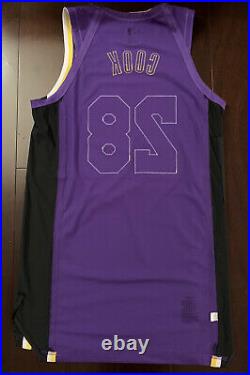 Lakers Quinn CookTeam Issued Pro Cut Jersey Game Worn Used Kobe Bryant Patch 46