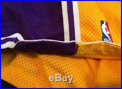 Lakers game worn used issued shorts Nike pro cut jersey shorts Shaq Kobe NBA