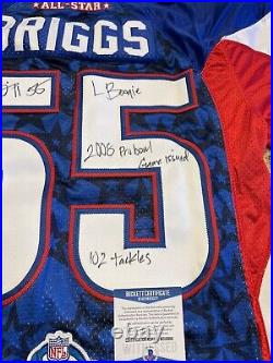 Lance Briggs Signed Game Issued 2008 Pro Bowl Bears Reebok Pro Cut Jersey