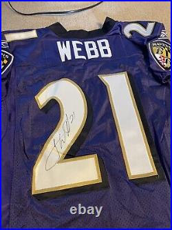 Lardarius Webb? 2009 Team Issued Autographed Jersey Baltimore Ravens Game Rookie