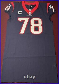 Laremy Tunsil Signed Houston Texans NFL Team Issued Game Jersey (Ole Miss)