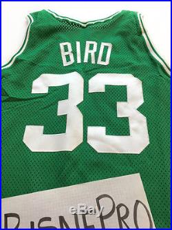 Larry Bird Autographed Authentic Champion Pro Cut Game Issued Jersey Size 46 +3