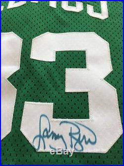 Larry Bird Autographed Authentic Champion Pro Cut Game Issued Jersey Size 46 +3