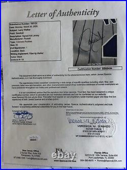 Larry Walker 2001 Game Issued Rockies Jersey Signed With Cert Letter & Pictures