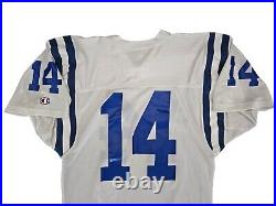 Late 1980s Indianapolis Colts #14 Game Issued White Jersey Sz XL Mint Condition