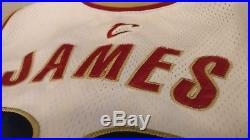 LeBron James Authentic Used game issued Cleveland cavaliers rookie jersey sz 52