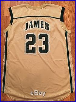 LeBron James UDA Auto Signed St. Vincent-St. Mary High School Game Issued Jersey