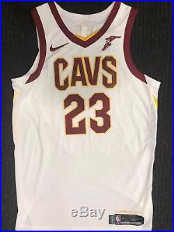 Lebron James 2017-2018 Game Issued Nike Finals Jersey 48+4 Game Worn