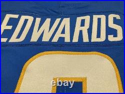 Lochlan Edwards Los Angeles Chargers NFL Team Issued Game Jersey (Sam Houston)