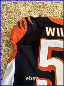 Logan Wilson Cincinatti Bengals game issued/used WithCOA 2018/46/+4 link awesome