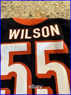 Logan Wilson Cincinatti Bengals game issued/used WithCOA 2018/46/+4 link awesome