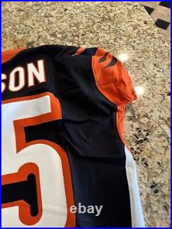 Logan Wilson Cincinatti Bengals game issued/used WithCOA 2018/46/+4 link awesome