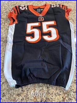 Logan Wilson Cincinatti Bengals game issued/used WithCOA 2018/46/+4 link awesome