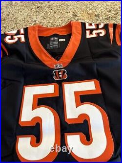 Logan Wilson Cincinatti Bengals game issued/used WithCOA 2018/46/+4 link awesome