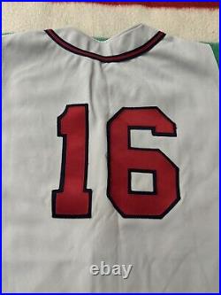 Long Island New York Braves Game Worn Team Issued Sleeveless Jersey XL PZBLNY