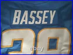 Los Angeles Chargers Essang Bassey Game Issued Powder Blue Jersey COA