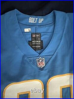 Los Angeles Chargers Essang Bassey Game Issued Powder Blue Jersey COA