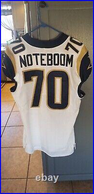Los Angeles Rams Joe Noteboom Team/Game Issued Jersey with RARE 100 Year Shield