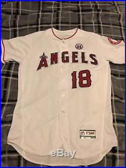 Luis Valbuena Game Used/Team Issued Jersey Don Baylor Angel Patch MLB Authentic