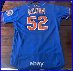 Luisangel Acuna Game Issued Mets Jersey 52