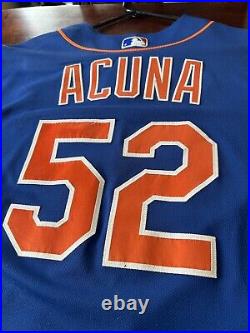 Luisangel Acuna Game Issued Mets Jersey 52